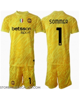 Inter Milan Yann Sommer #1 Portiere Maglia Gara Trasferta Repliche 2024-25 Bambino